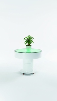 Runder Tisch Bar Rund Tische LED Wasser Spiel Beleuchtet LED Möbel