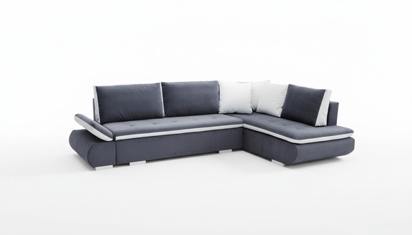 Schlafsofas Sofa Couch Eck Sofas Garnitur Polster Ecke Stoff Neu Wohnlandschaft