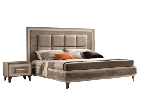 Schlafzimmer 3 tlg. Set Bett 2x Nachttisch Konsole Betten Hotel arredoclassic