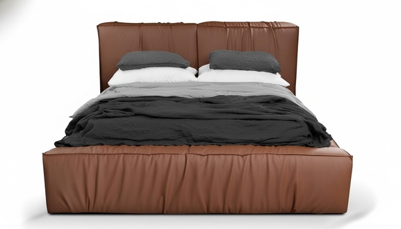 Schlafzimmer Bett Doppelbett 180сm Matratze Braun moderner Stil Hochwertig