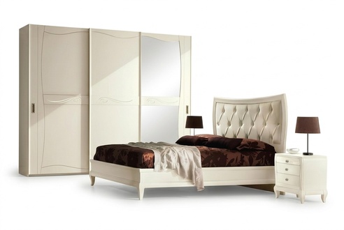 Schlafzimmer Nachttisch Doppelbettenset Bettenset 3tlg.