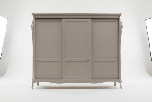 Schlafzimmer Design Möbel Kleiderschrank Luxus Holz Grau Schränke Neu
