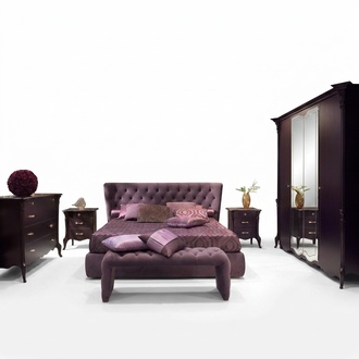 Schlafzimmer Italienische Möbel Set Luxus Chesterfield 6tlg. Massivholz