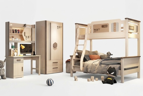 Schlafzimmer Jugend Kinder Zimmer Set Modern Schrank Kommode Tisch Neu 2tlg.