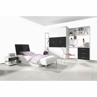 Schlafzimmer Jugend Kinder Zimmer Set Modern Schrank Nachttisch Tisch Neu 5tlg.