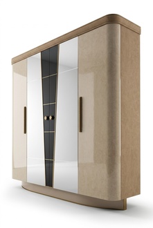 Schlafzimmer Möbel Italien Holzschrank Echtholz Kleiderschrank Schrank Massive
