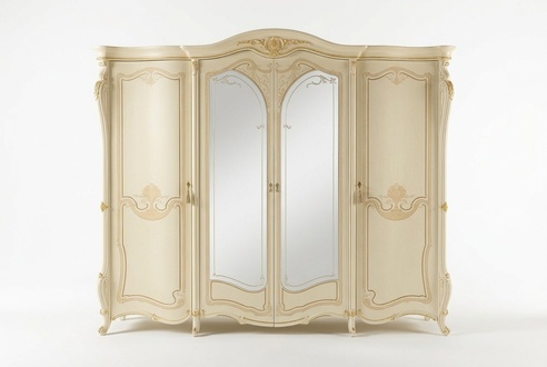 Schlafzimmer Möbel Italien Holzschrank Kleiderschrank Schrank Echtholz Massive