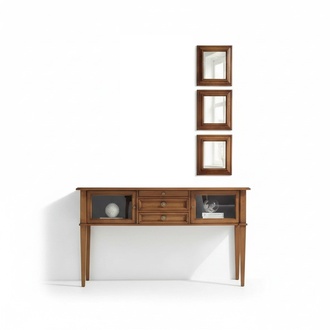 Schmink Tische Konsolen Tisch Schlaf Zimmer Holz Spiegel Side Board
