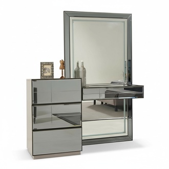 Schminktisch Kommode mit Spiegel Konsole Kommoden Holz Modern Schlafzimmer