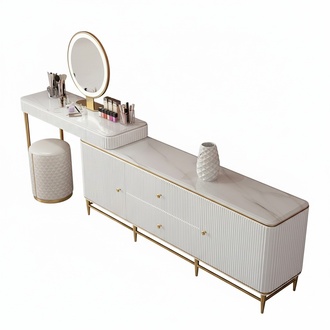 Schminktisch Spiegel Luxus Konsole Kommode Schlafzimmer Tische Tisch