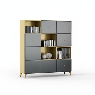 Schrank Bücherregal Standregal Raumteiler Fächer Regal Aktenschrank Regal