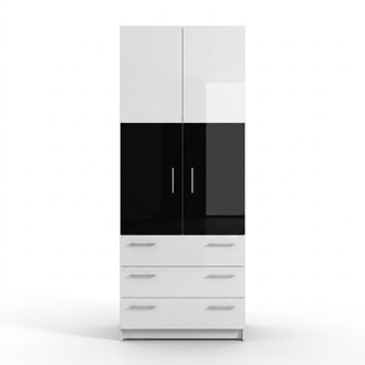 Schrank Kleiderkasten Hochschrank Stauraumschrank Wäscheschrank