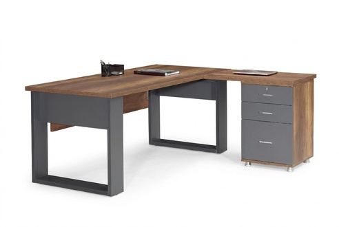 Schreibtisch Arbeitsfläche Kommode Büromöbel Arbeitszimmer Holzmöbel