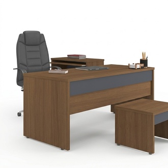Schreibtisch Büromöbel Arbeitszimmer Holz Tisch Office Büroeinrichtung