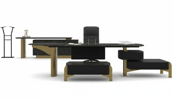 Schreibtisch Büroschrank Couchtisch Arbeitszimmer Luxus Büroausstattung