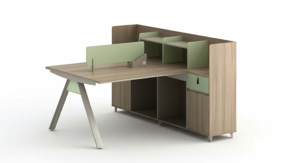 Schreibtisch Co-Working-Tisch Teambürotisch Gemeinschaftsschreibtisch 2 Personen