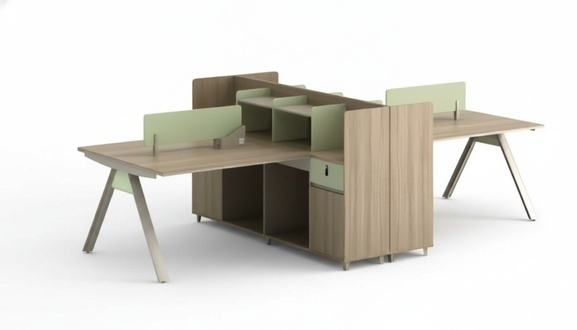 Schreibtisch Co Working Tisch Teambürotisch Gemeinschaftsschreibtisch 4 Personen