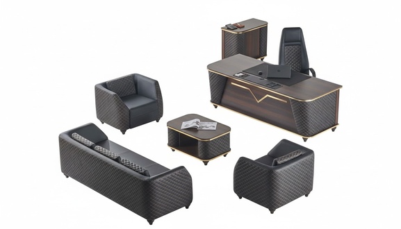 Schreibtisch Komplett Bürotisch Kommode Sofas Büro Einrichtung Holz
