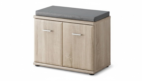 Schuhschrank Holz Möbel Schuhregal Grau Luxus Designer Möbel Moderne