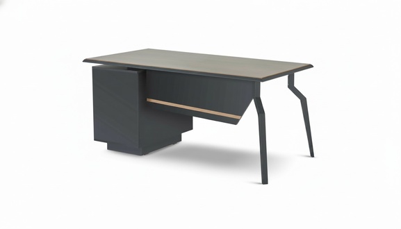 Schwarz-Brauner Schreibtisch Holztische Arbeitszimmer Moderne Möbel