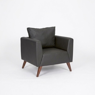 Schwarz Sessel Design Polster Sitz Arbeitszimmer Büro Office Neu