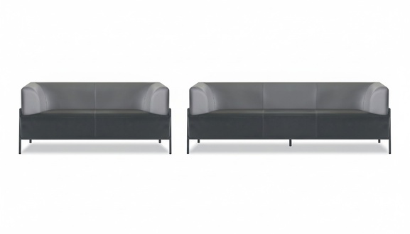 Schwarzes Arbeitszimmer Set Edle Sitzmöbel Luxuriöse Kunstleder Möbel