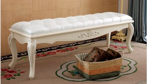 Chaiselounge Klassischer Fußhocker Hocker Beistellhocker Barock Sitzbank Sofort