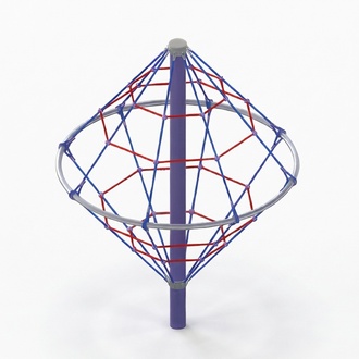 Seilklettergerät Abenteuerkegel Netzpyramide Seilkletterpyramide Hangelkegel