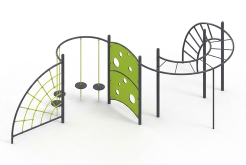 Seilstangen Aktivplatz Spielplatz Hängeübergänge Kletterstangen Greifstangen