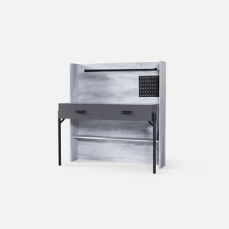 Sekretär Schreibtisch Tisch 130x60x138 Schreibtische Tische Möbel Holz Computer