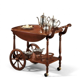 Serviertisch Tisch Beistelltisch Luxus Klasse Echtholz Antik Stil Barock Rokoko