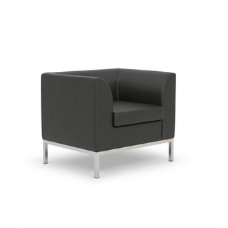 Sessel Arbeitszimmer Büro Möbel Textil Neu Schwarz Sitz Luxus Möbel
