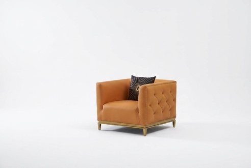 Sessel Design Couch Sofa Sitzer Leder Lounge Club Polster Luxus Ohren