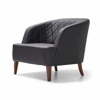 Sessel Design Polster Lounge Sitz Luxus Zimmer Warte Leder Stuhl