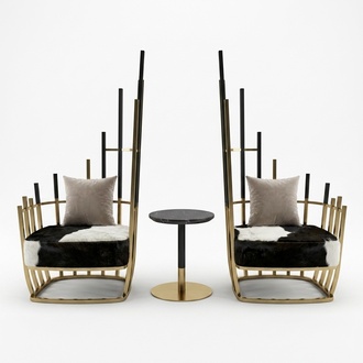 Sessel Ess Zimmer Garnitur Wohn Sofa 2x Lounge Club Fernseh Cocktail