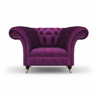 Sessel Lila Sitzmöbel Wohnzimmer Chesterfield Luxus Möbel Polster Einrichtung