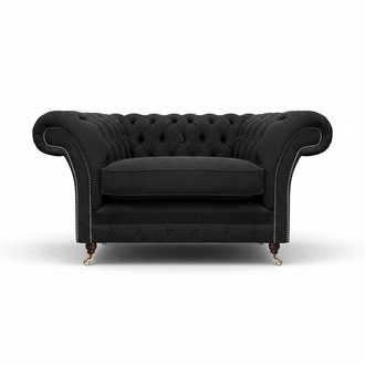 Sessel Neu Schwarz Chesterfield Designer Wohnzimmer Polstersessel Einrichtung