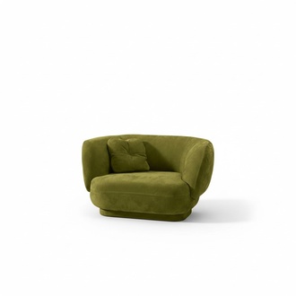 Sessel Sitz Grün Prianera Design Wohnzimmer Polster Einsitzer Möbel Luxus Stil