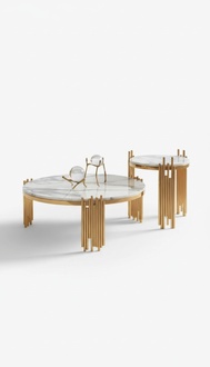 Set 2x Couchtisch Kaffeetisch Beistelltisch Designer Wohnzimmertisch Tische