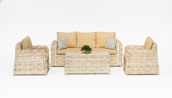 Set GartenMöbel Sofa Sessel Couchtisch Ästhetik Bequemlichkeit Praktikabilität