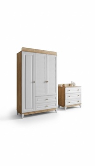 Set Kleiderschrank Kommode praktische und stilvolle Möbel für Kinderzimmer