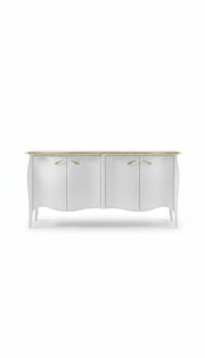 Sideboard Kommode Wohnzimmer Holz Modern Weiß Luxus Schränke Design