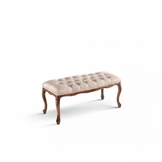 Sitzmöbel Sitzbank Polsterbank Holzbank Gepolstert Stoff Hocker Rosa Neu