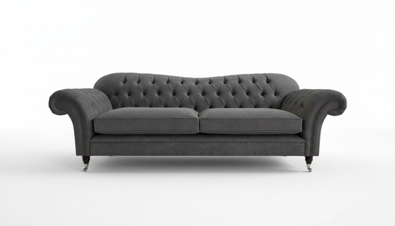 Sofa 3 Sitzer Couch design Chesterfield Sitz Garnitur Leder Textil Polster