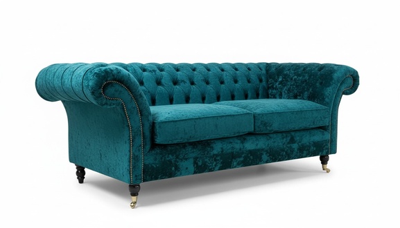 Sofa 3 Sitzer Couch design Chesterfield Polster Sitz Garnitur Leder