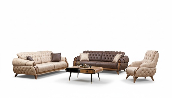 Sofa 3 Sitzer Sofas Leder Dreisitzer Polster Design Wohnzimmer Möbel