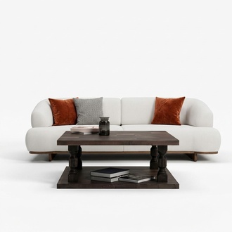 Sofa Couch Dreisitzer Wohnlandschaft Modern Komfort Elegant
