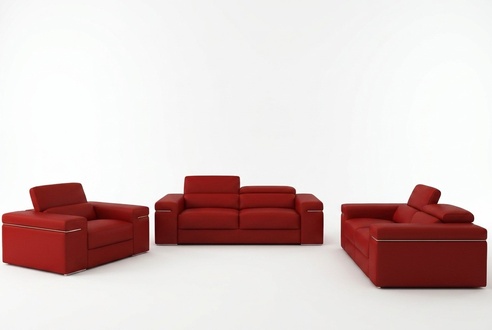 Sofa Couch Polser Sitz 3 Sitzer XXL Big Sofas Couchen Leder 3 Sitzplatz Neu
