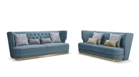 Sofa Couch Polster 2 Sitzer Sofas Couchen Sitz Garnituren Design Club