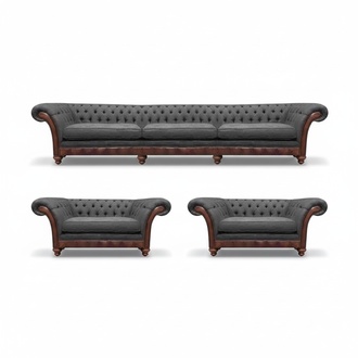 Sofa Couch Polster Garnitur Sofagarnitur Moderne Couchen 3tlg Chesterfield